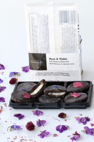 Hotel Chocolate Rose and Violet Cremes