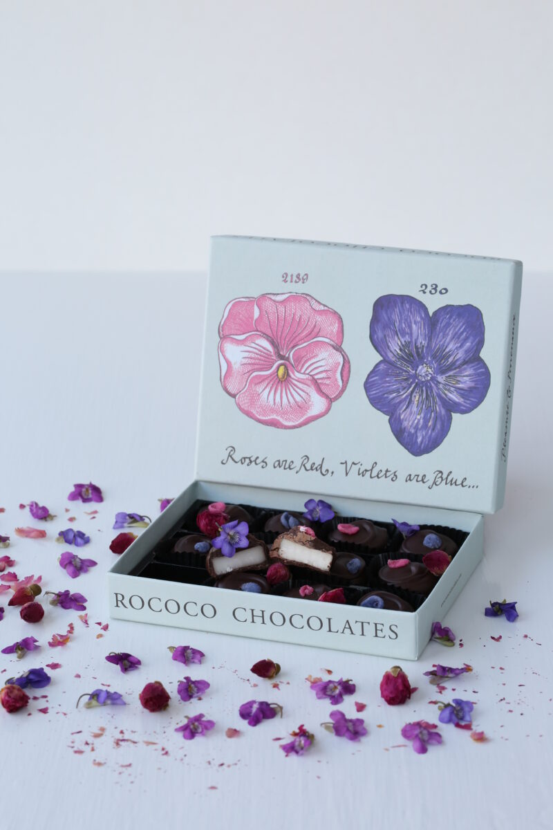 British Rose and Violet Chocolate Creams Kathleen Phipps